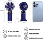 Mini ventilateur portable 5000mAh, pliable à 90 degrés