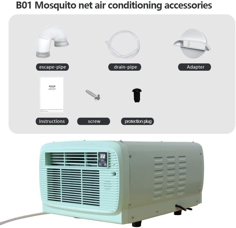 Climatiseur mobile 650 W compact, dimensions et format transportable