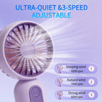 Mini ventilateur à main USB rechargeable, format de poche