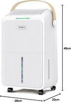 Déshumidificateur 16 L/jour, dimensions de l'appareil