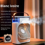Mini rafraîchisseur d'air USB avec brumisation et veilleuse LED