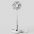 Ventilateur sur pied pliable sans fil 10800mAh avec télécommande