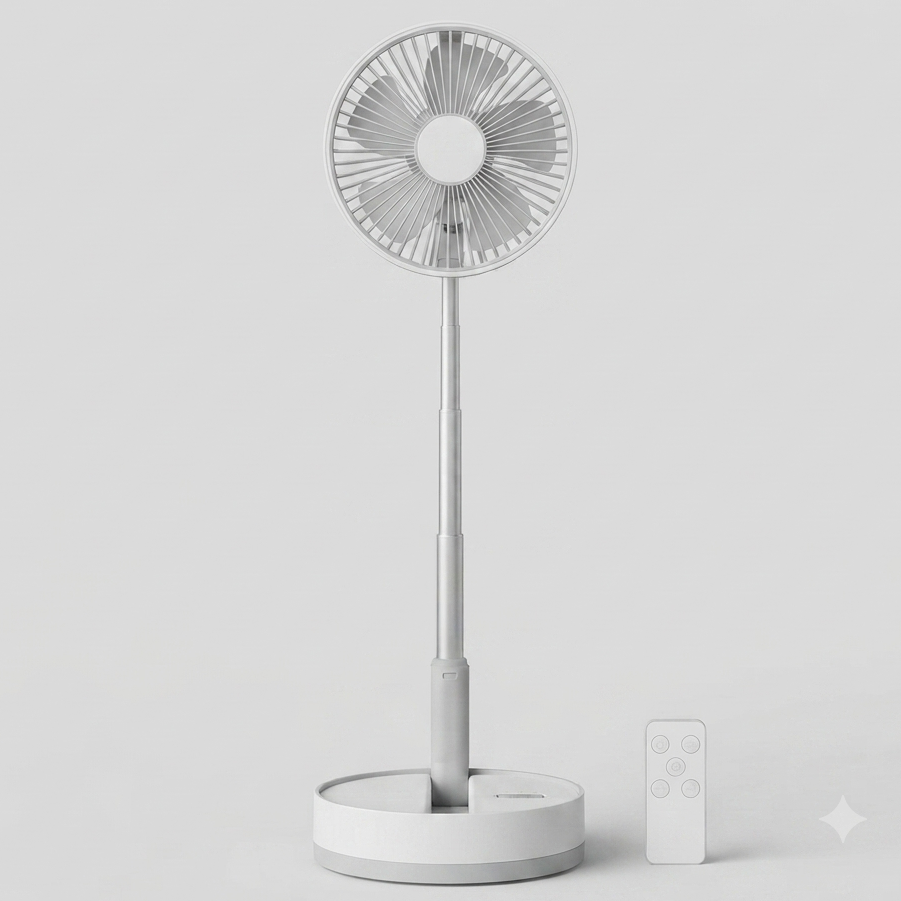 Ventilateur sur pied pliable sans fil 10800mAh avec télécommande