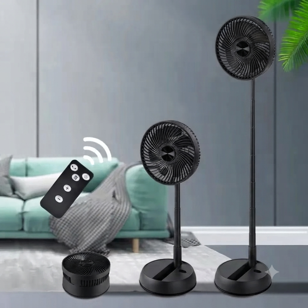 Ventilateur sur pied pliable sans fil 6000mAh avec télécommande