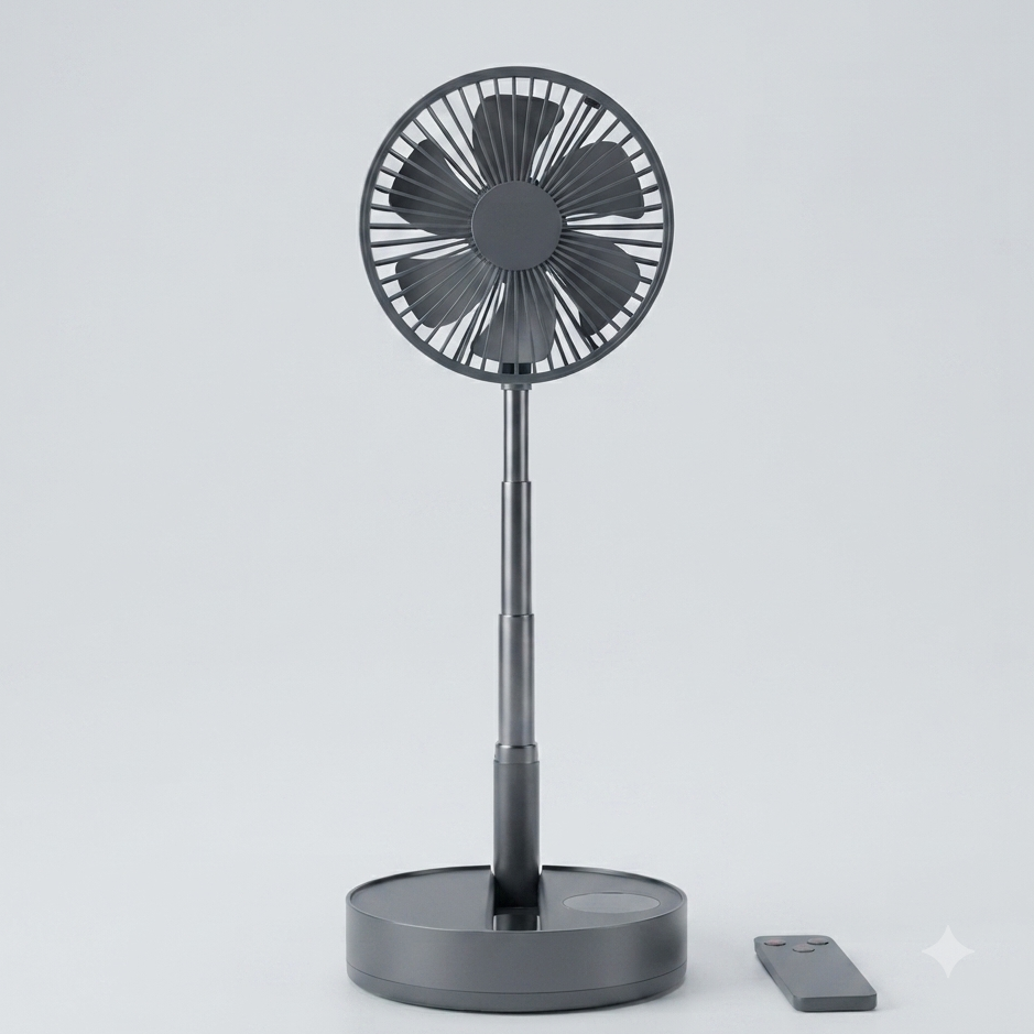 Ventilateur sur pied pliable sans fil 10800mAh avec télécommande