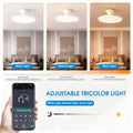 Ventilateur de plafond invisible avec lumière LED et moteur DC