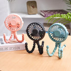 Ventilateur flexible pour poussette USB multifonction