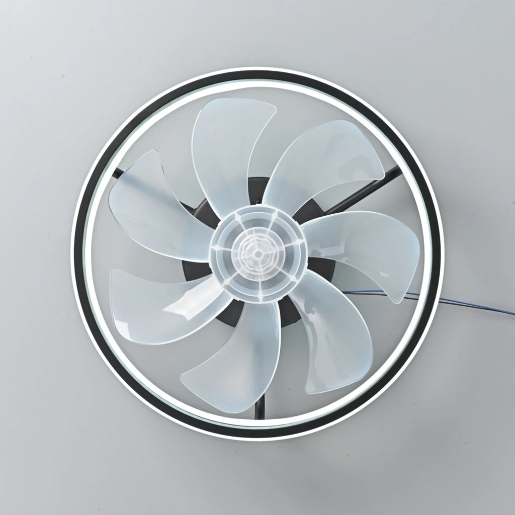 Ventilateur de plafond 55 W avec lumière LED et télécommande, 34 cm