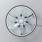 Ventilateur de plafond 55 W avec lumière LED et télécommande, 34 cm