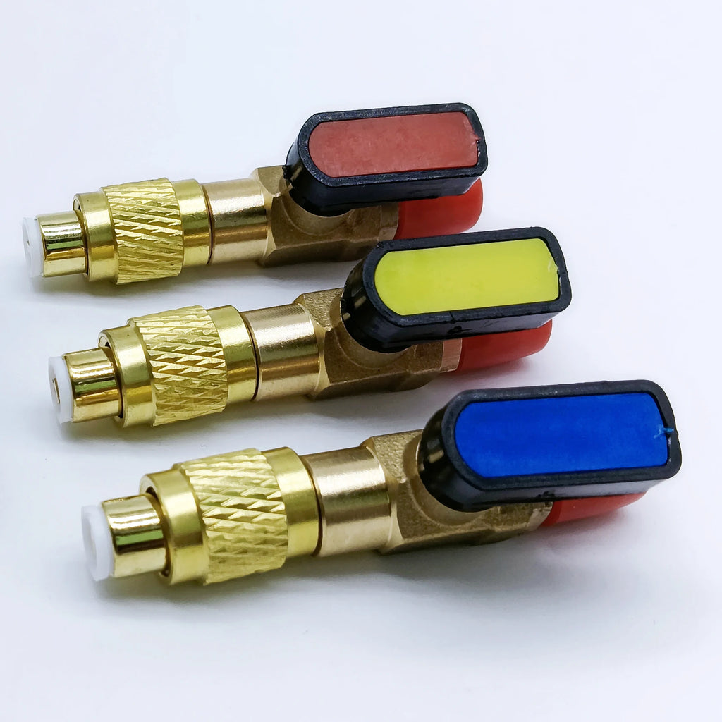 Vanne à bille pour fluide frigorigène R12 R22 R410a (adaptateur de charge)