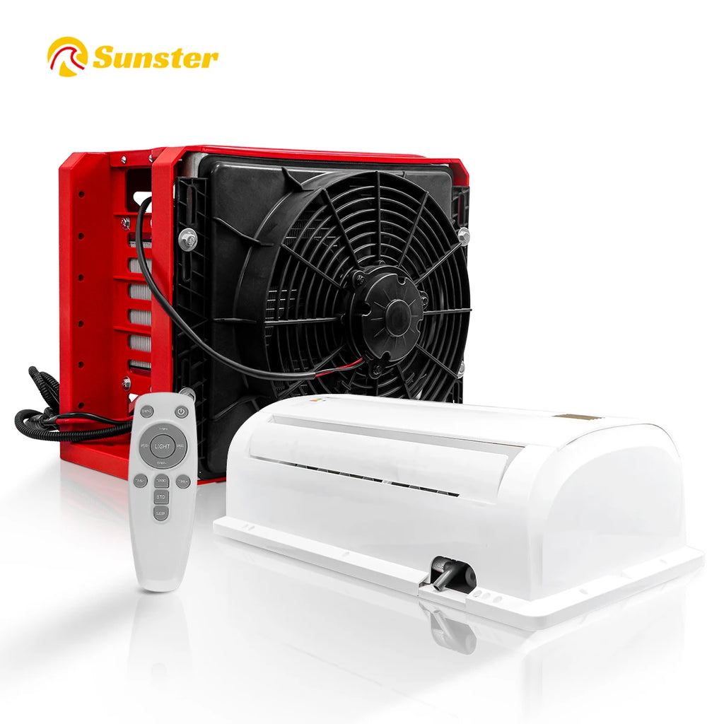 Climatiseur de stationnement 12V/24V 11000 BTU pour camion et camping-car