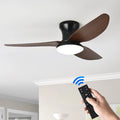 Ventilateur de plafond avec lumière LED et télécommande