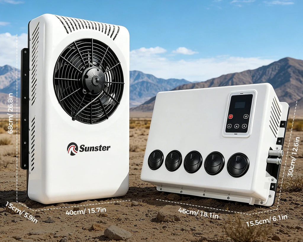 Climatiseur split de stationnement 12V/24V vue d'ensemble