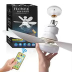 Ventilateur de plafond LED 40 W E27 avec télécommande et variateur