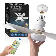 Ventilateur de plafond LED 40 W E27 avec télécommande et variateur