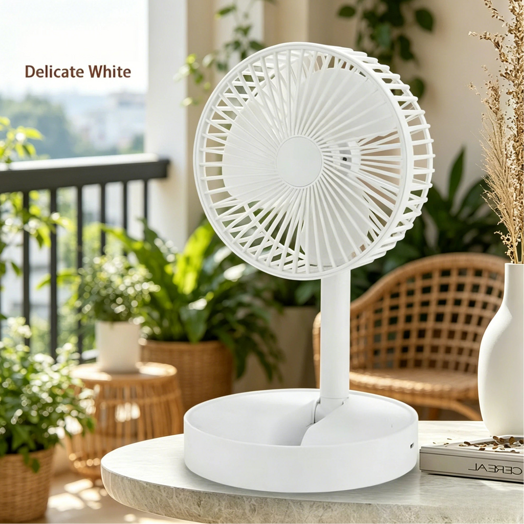 Mini ventilateur de bureau pliable USB avec support téléphone