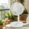 Mini ventilateur de bureau pliable USB avec support téléphone