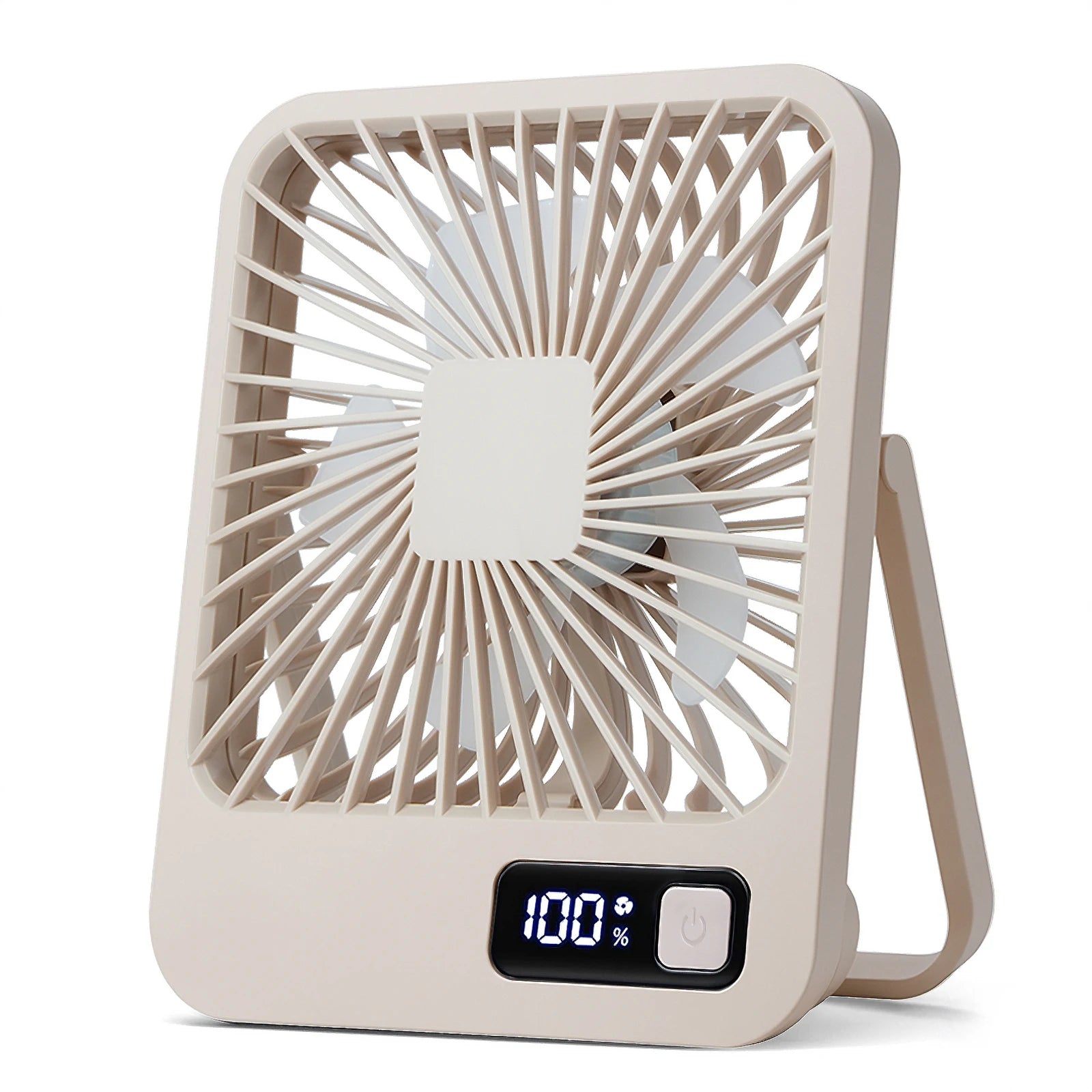 Ventilateur de bureau pliable USB, 5 vitesses, inclinable 180°