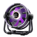 Ventilateur de camping multifonction avec lampe LED et batterie externe