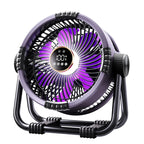 Ventilateur de camping multifonction avec lampe LED et batterie externe