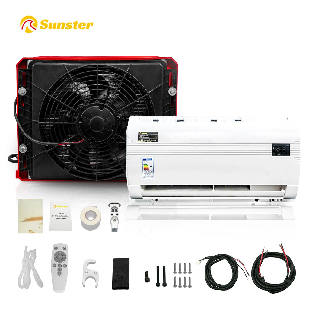 Unité intérieure du climatiseur de stationnement 12V/24V avec écran LED