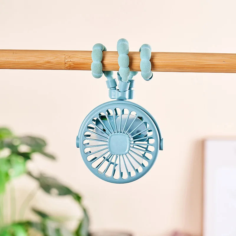 Ventilateur flexible pour poussette USB multifonction