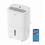Déshumidificateur SHINCO 50 L/jour avec pompe pour pièces jusqu'à 55 m²