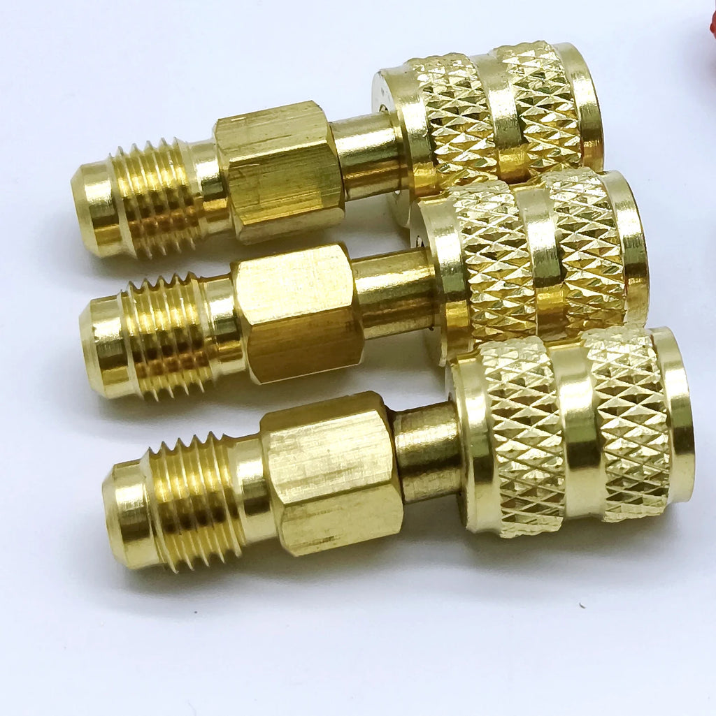Vanne à bille pour fluide frigorigène R12 R22 R410a (adaptateur de charge)