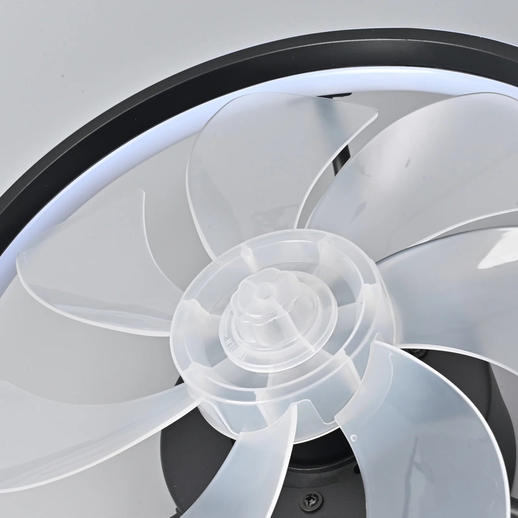 Ventilateur de plafond 55 W avec lumière LED et télécommande, 34 cm