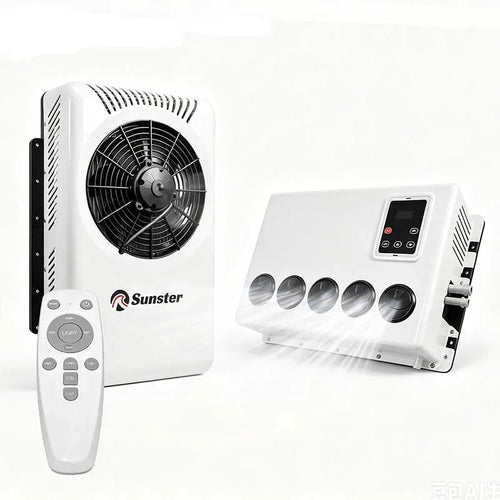 Climatiseur split de stationnement 12V/24V 10500 BTU pour camion