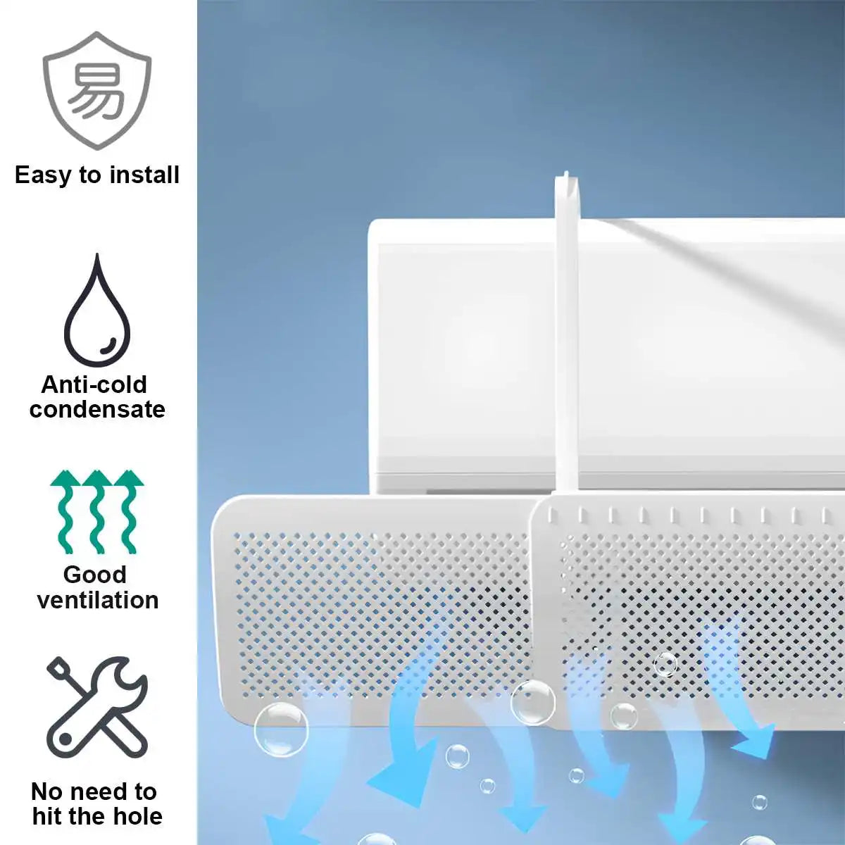 Déflecteur d'air pour climatiseur mural (anti-air direct)