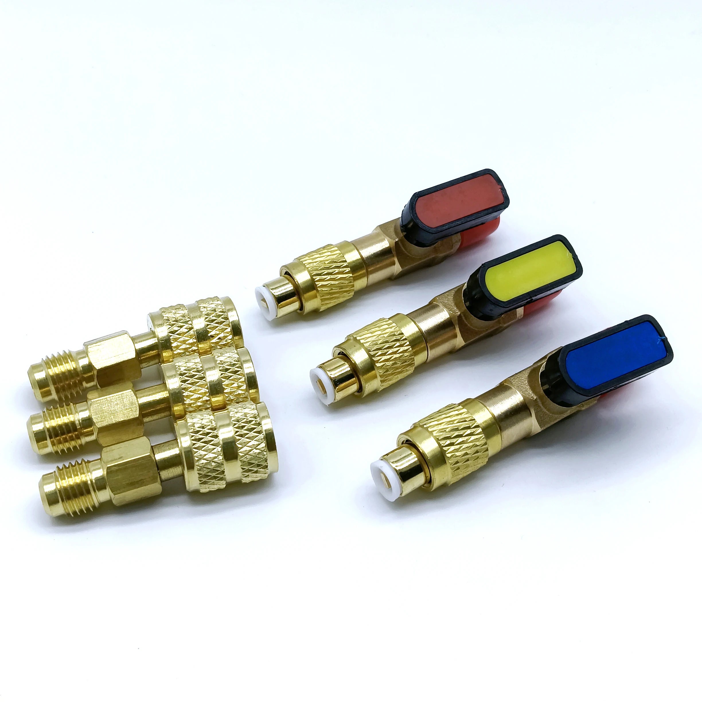 Vanne à bille pour fluide frigorigène R12 R22 R410a (adaptateur de charge)