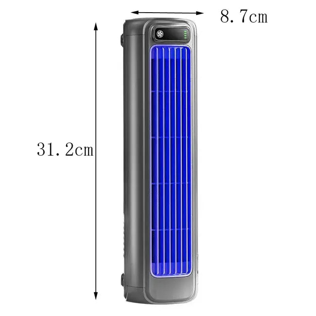 Ventilateur colonne portable, pose sur bureau ou fixation murale sans perçage