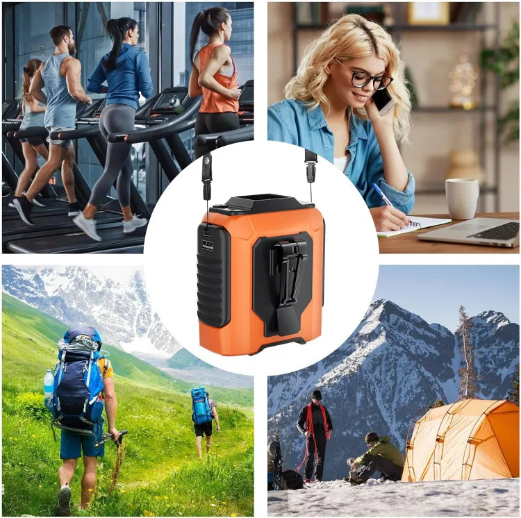 Ventilateur de cou et de taille portable 5000mAh, 3 vitesses