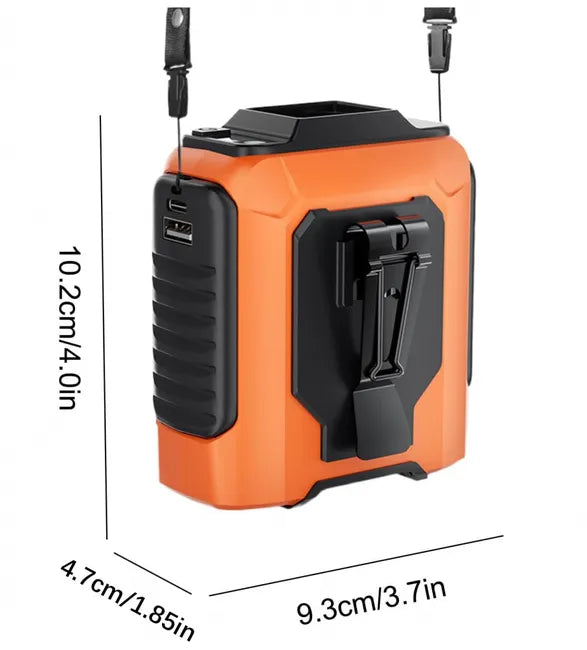 Ventilateur de cou et de taille portable 5000mAh, 3 vitesses