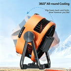 Ventilateur de camping multifonction, veilleuse LED intégrée